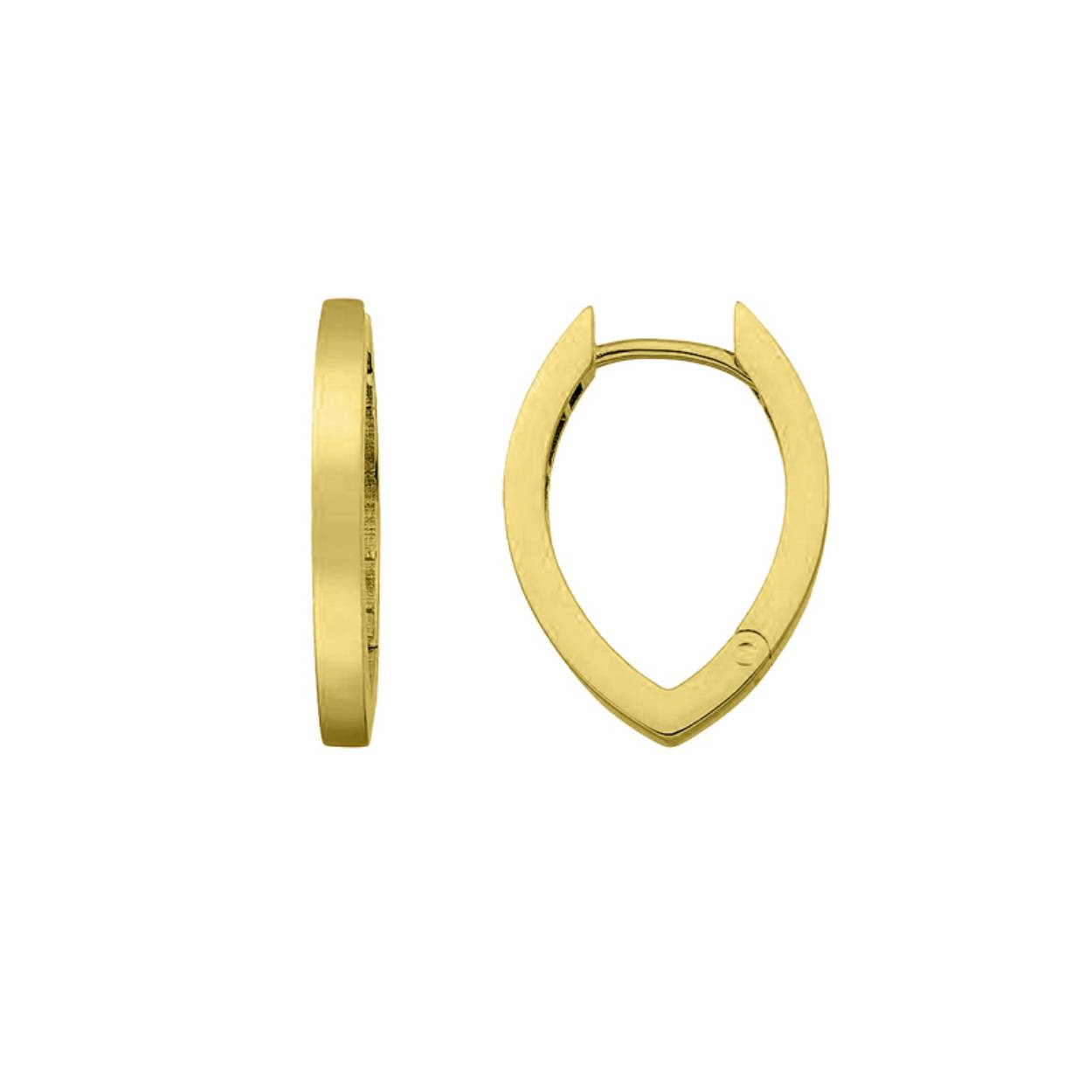 MY iMenso GOLD Creoli earrings "Rombo Plano 19,5mm"