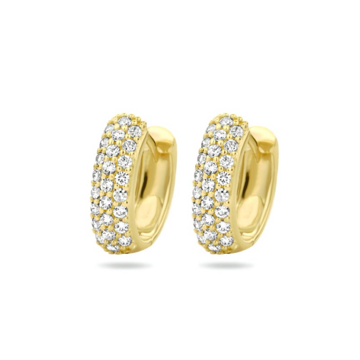 Breedte 4mm

Diameter 15,5 mm

Pavé gezette zirkonia's 