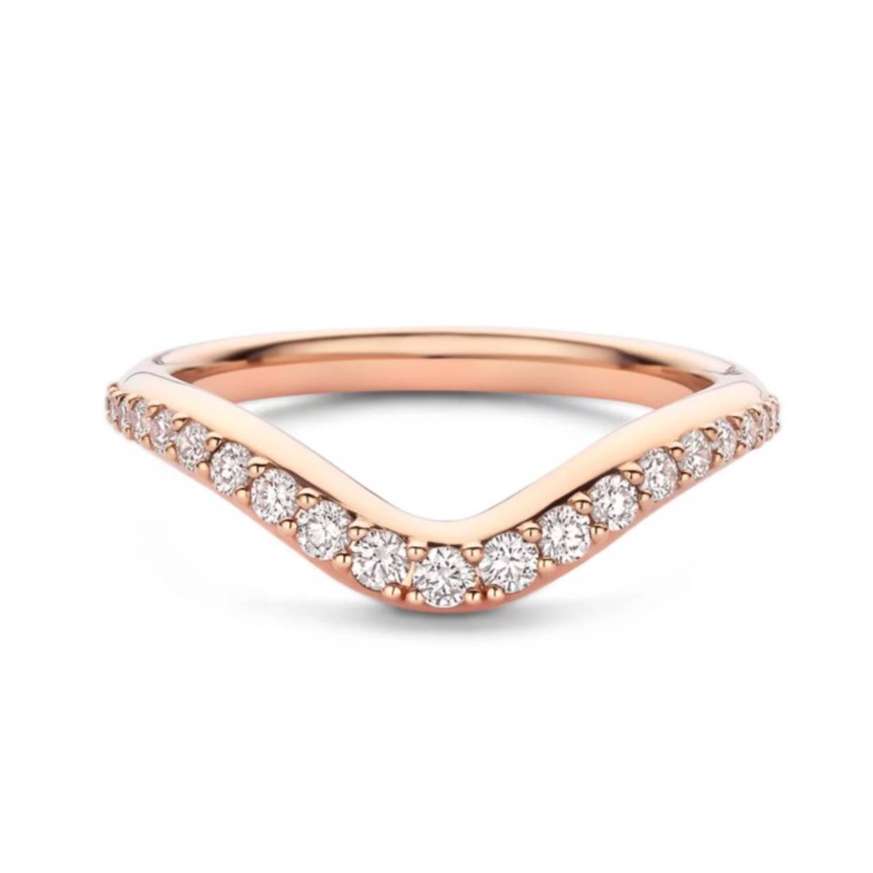 Een 18-karaats roségouden ring bezet met witte diamanten.

Ontworpen om alleen te dragen of perfect te combineren met onze kleurrijke Mini Sweety ringen, voegt dit elegante sieraad een extra vleugje glans toe aan je sieraden.

Durf te mixen, matchen en maak een statement. Combineer een of twee Sweet Sides ringen met je favoriete Mini Sweety gekleurde stenen voor een speelse maar verfijnde look.