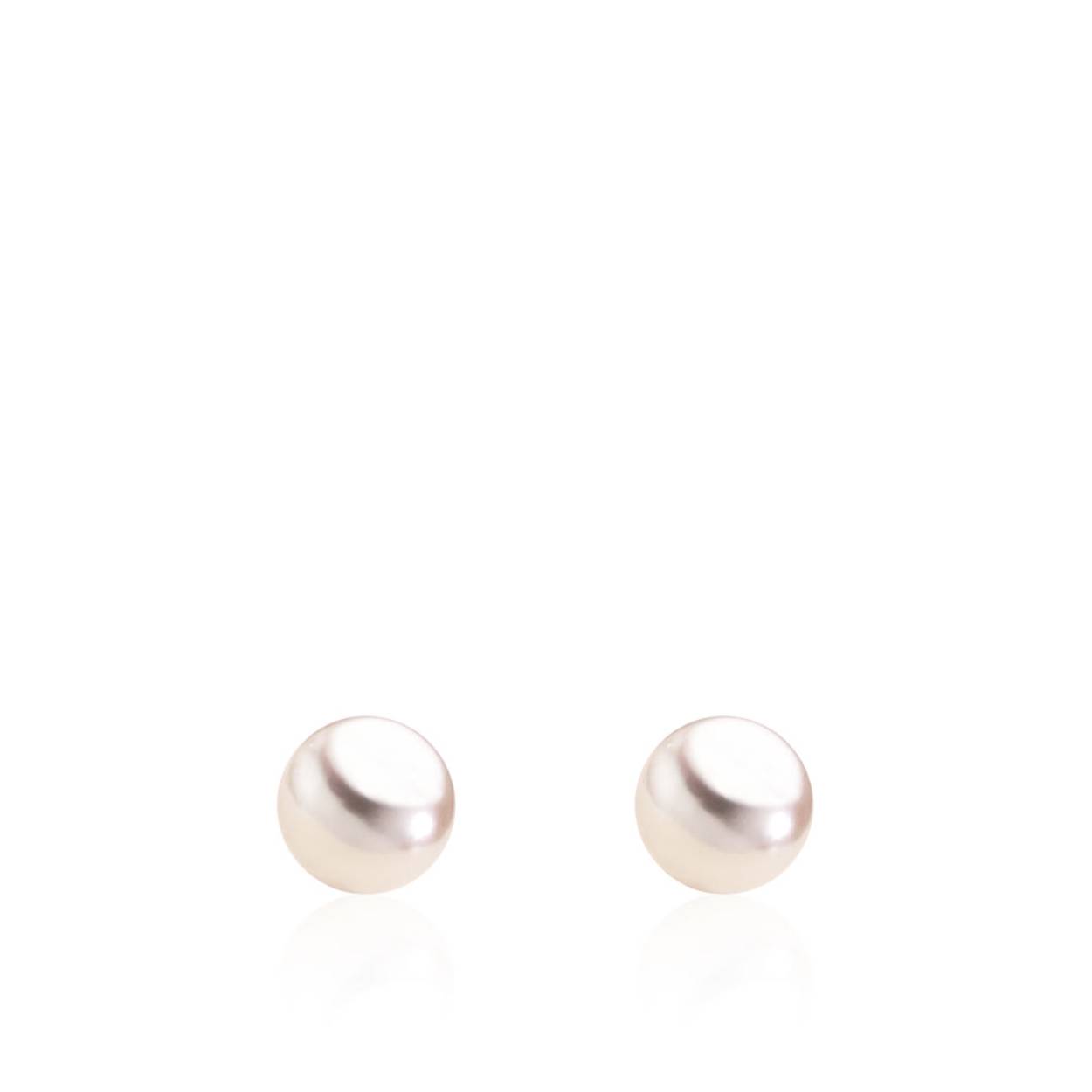 14krt geelgouden oorstekers met Akoya parel 4.5-5.0 mm