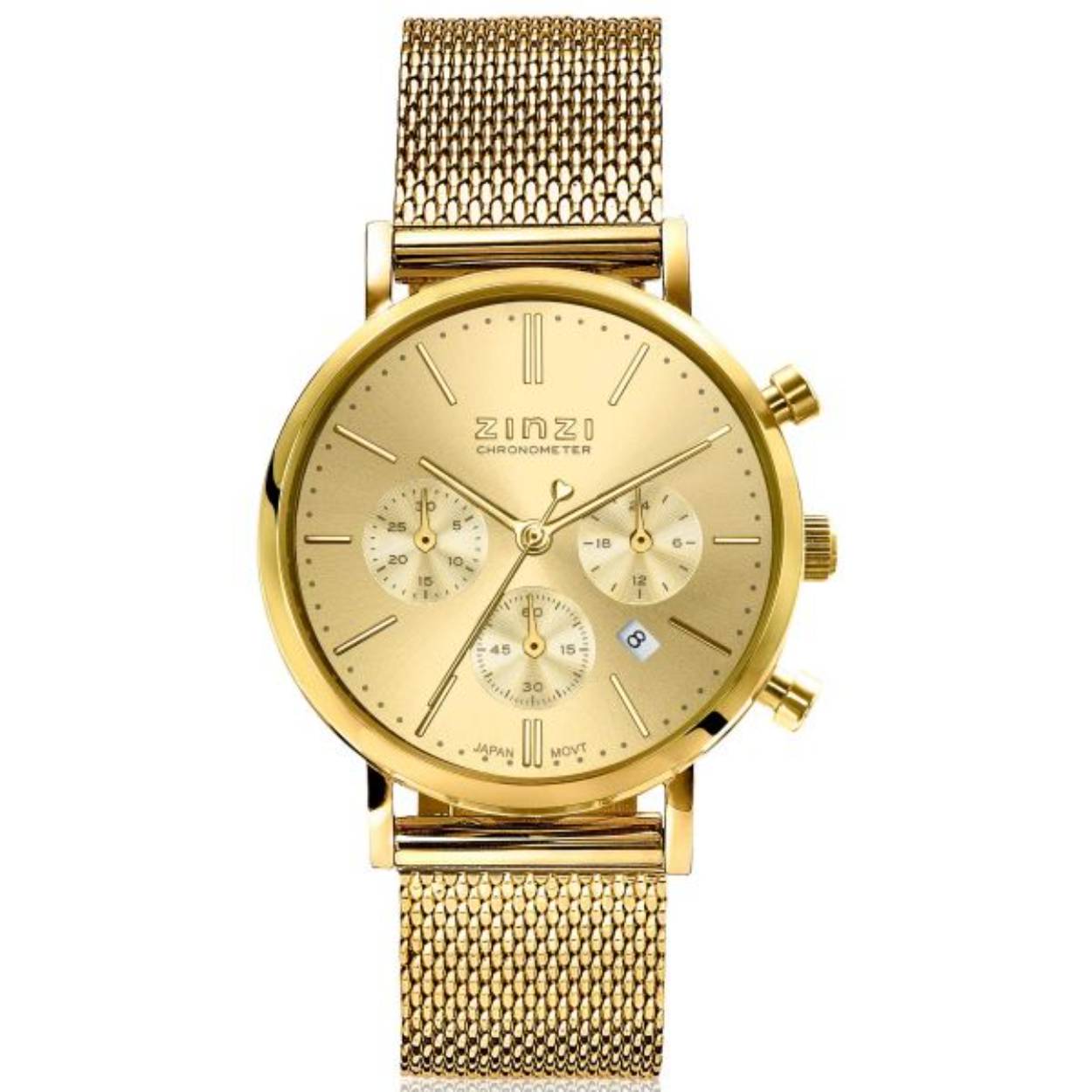 Zinzi horloge chrono goudkl 34mm