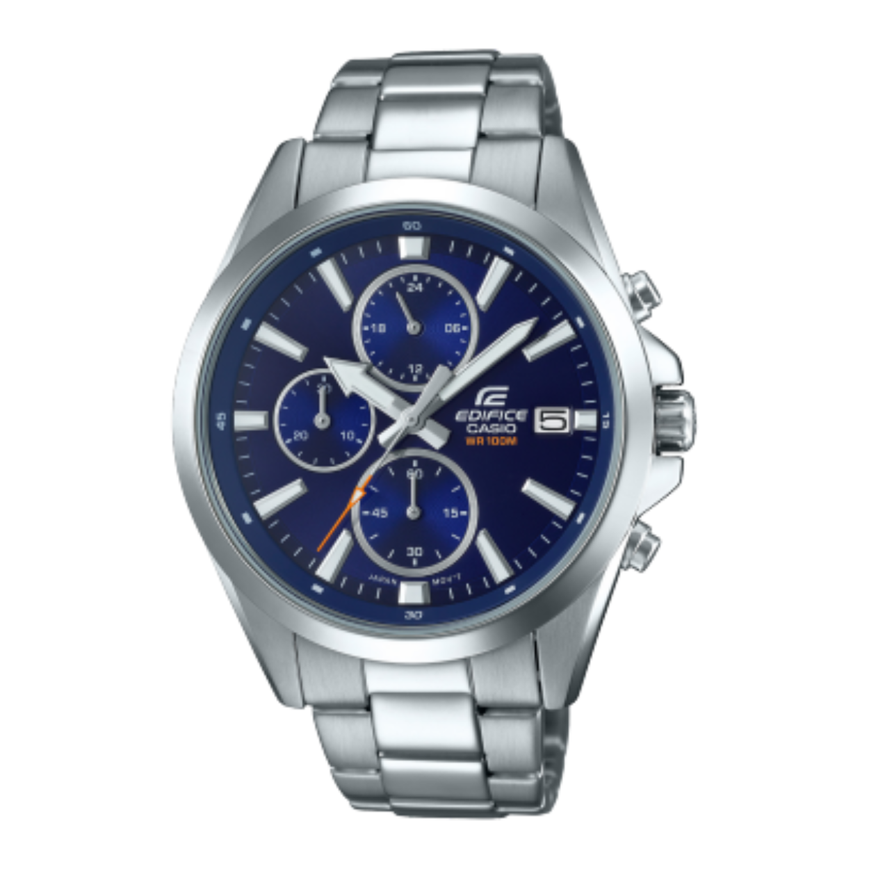 Dit Casio Edifice horloge heeft referentienummer: EFV-560D-2AVUEF

Sla precies de juiste toon aan met de middelgrote klassieke EDIFICE chronograaf:
De verfijnde combinatie van fijne details en designkenmerken met een smalle lunette gecompenseerd door een brede wijzerplaat zorgt voor een opvallende, elegante stijl.