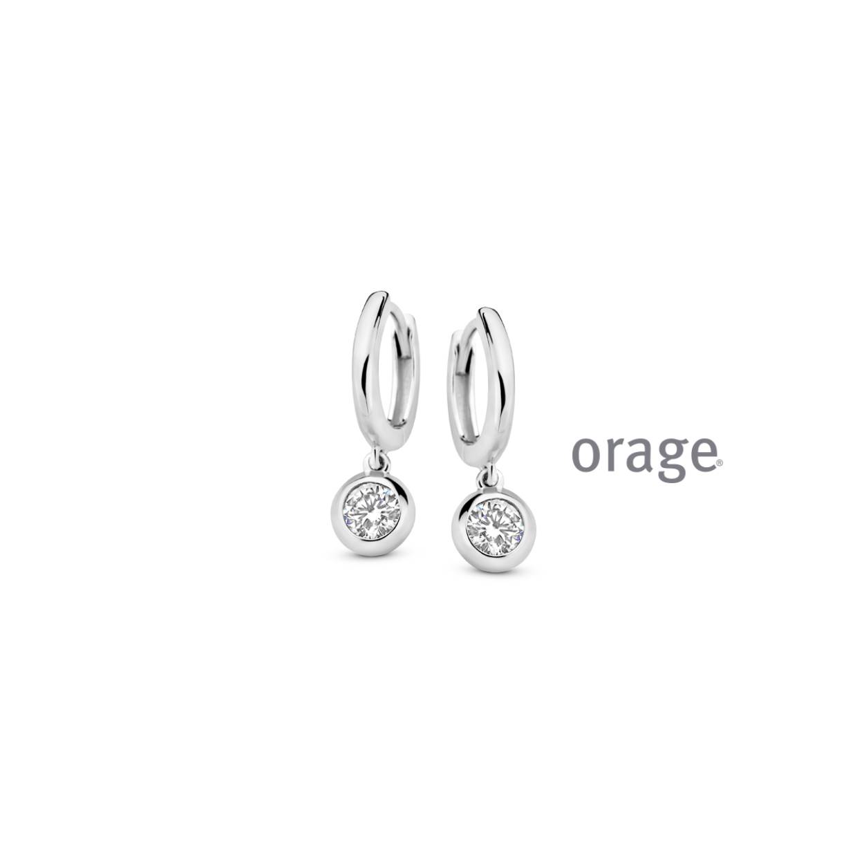 Orage Creolen Zilver