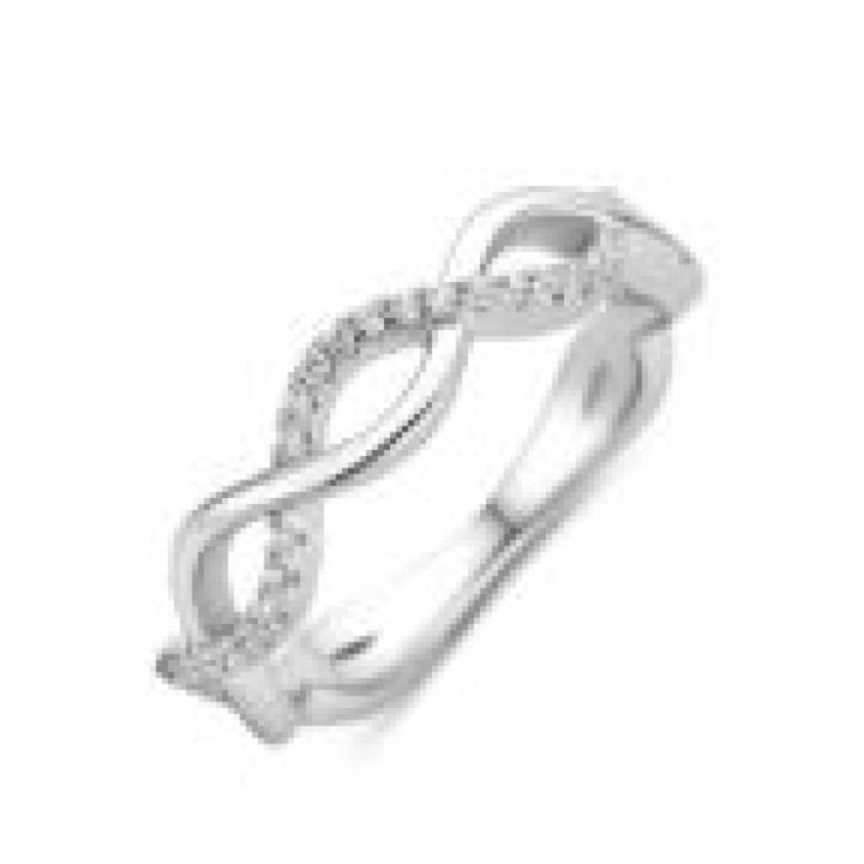 ring zilver met zirkonum 