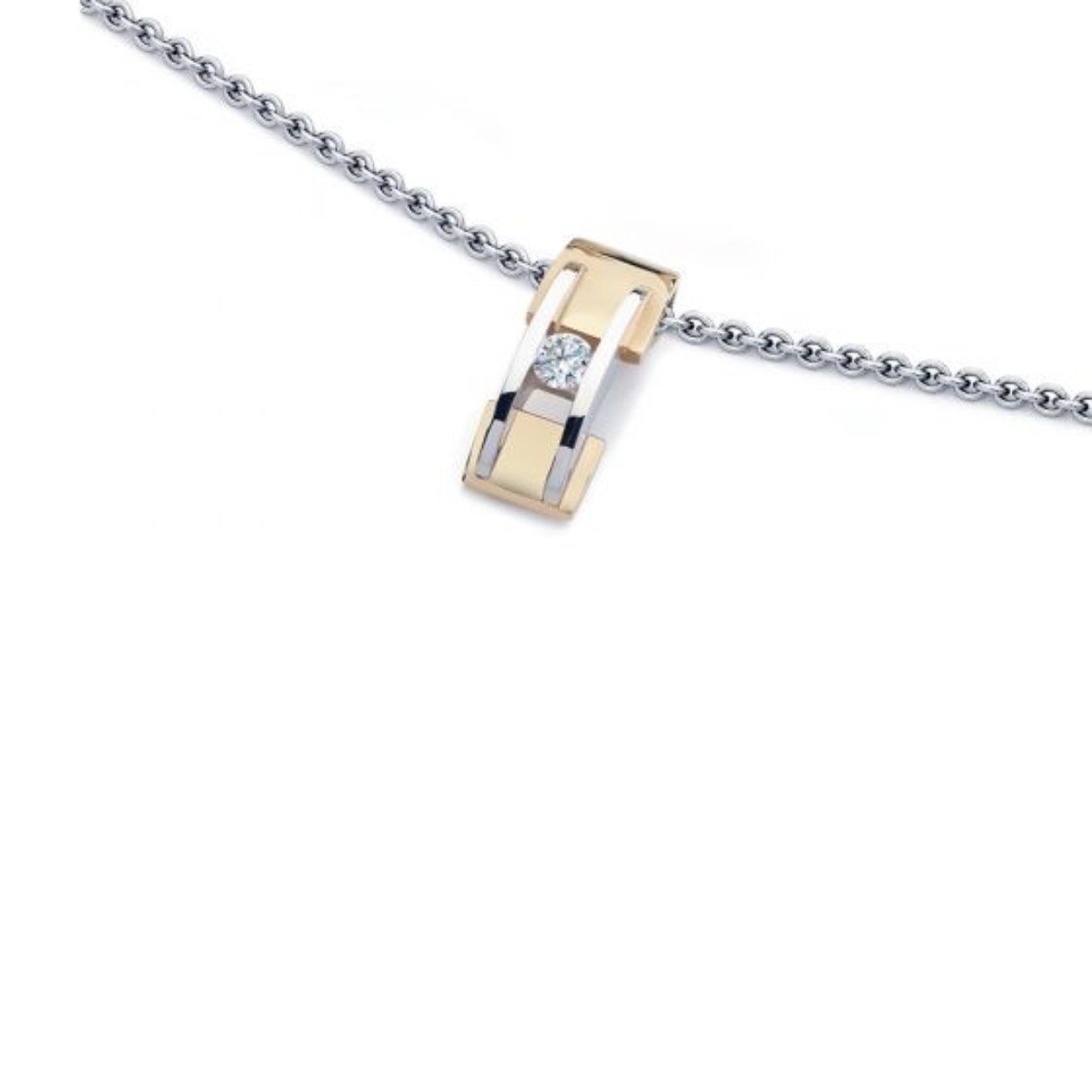 R&C hanger gouden met diamant