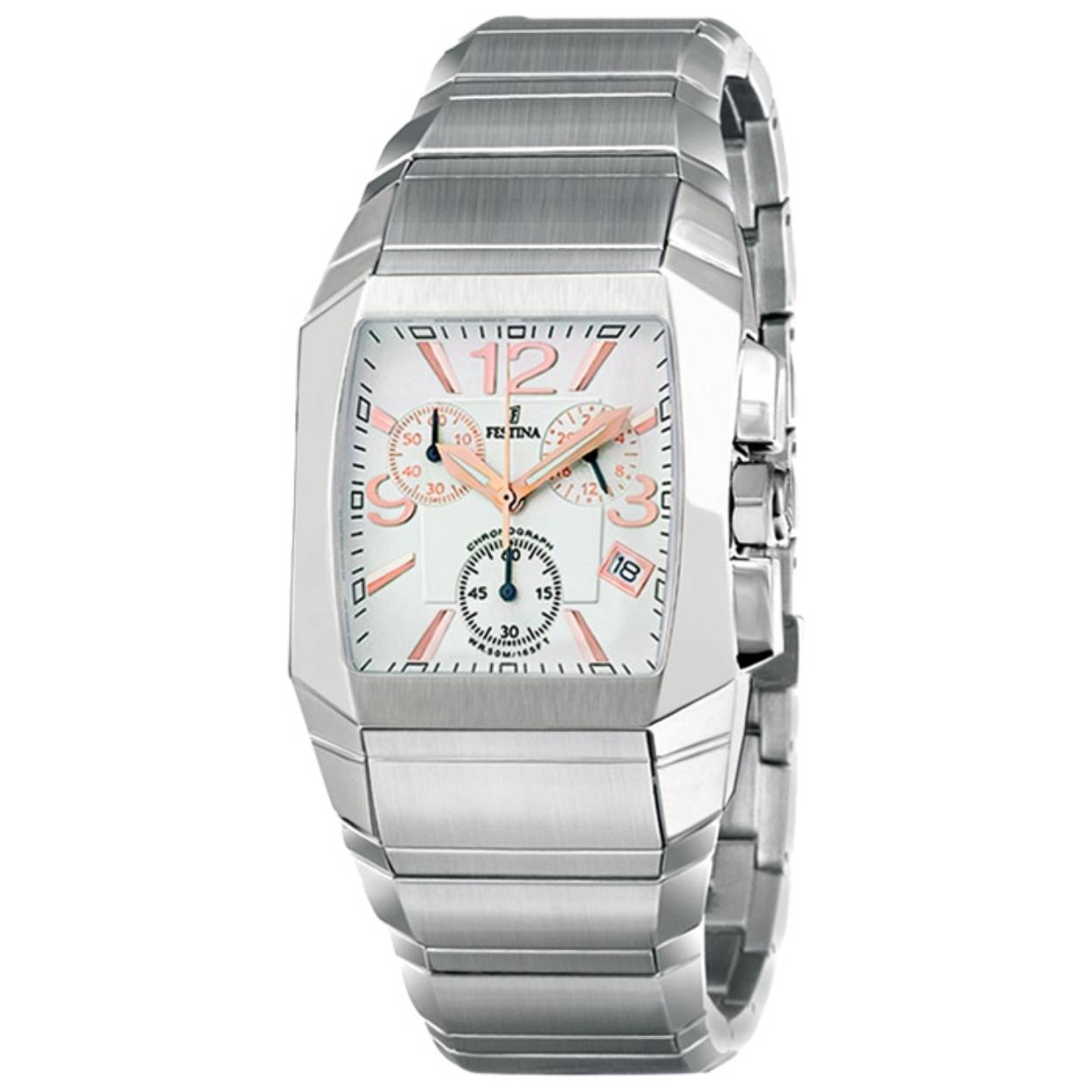 Festina herenhorloge edelstaal band chronograaf vormkast  16129/1