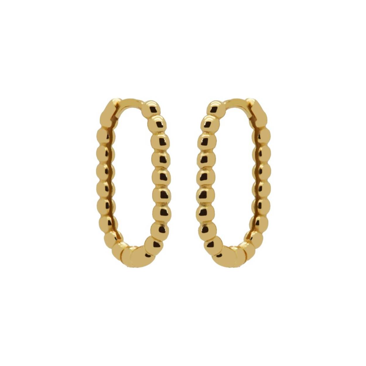 Goldplated zilveren oorringen van Karma