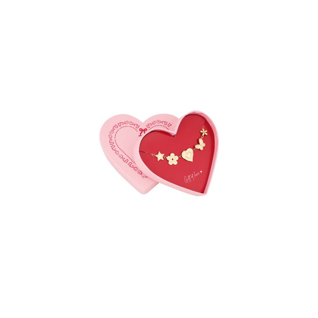 Gift of love Stainless steel Butterfly love - Gold color