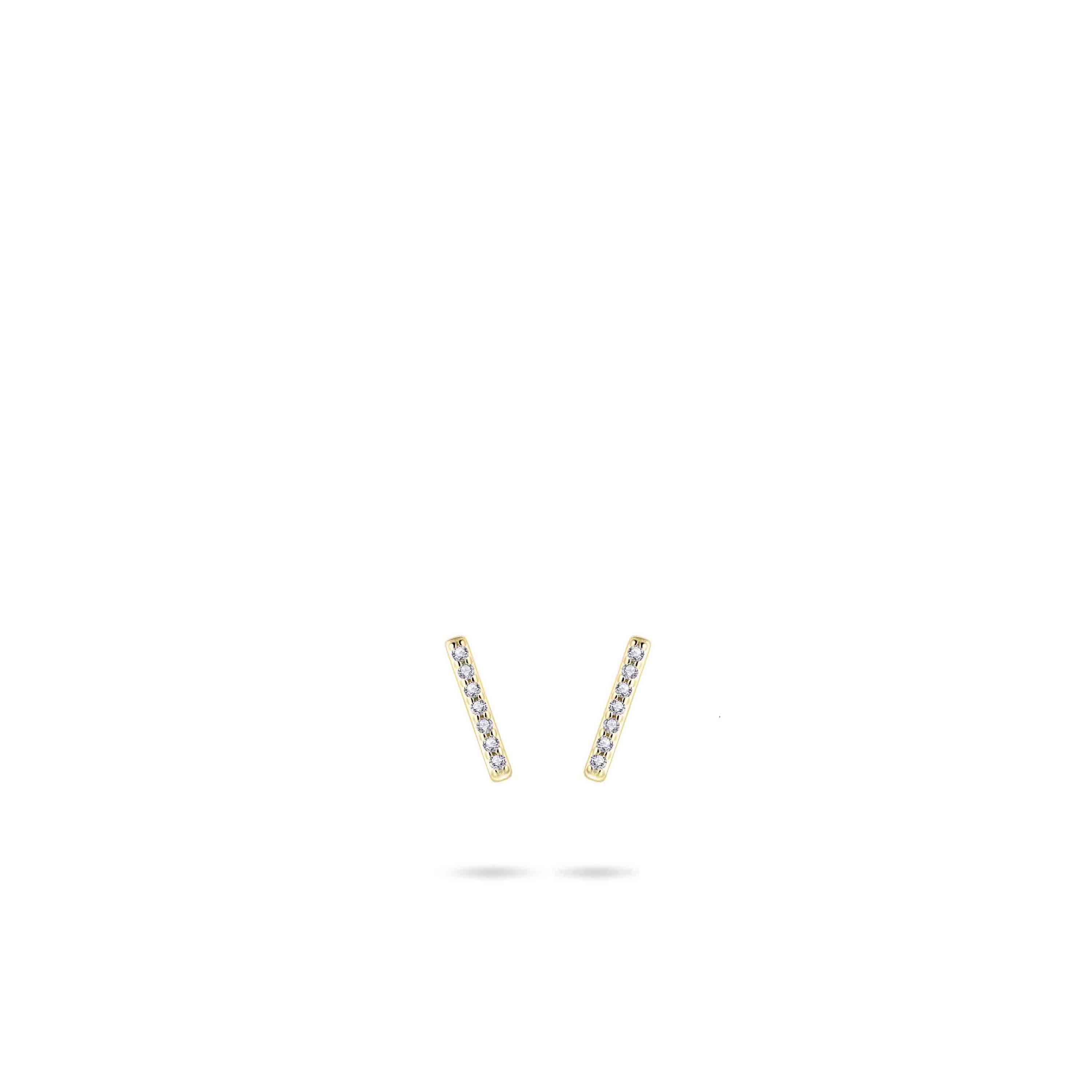 Gisser Jewels Zilver oorstekers goud VGE029