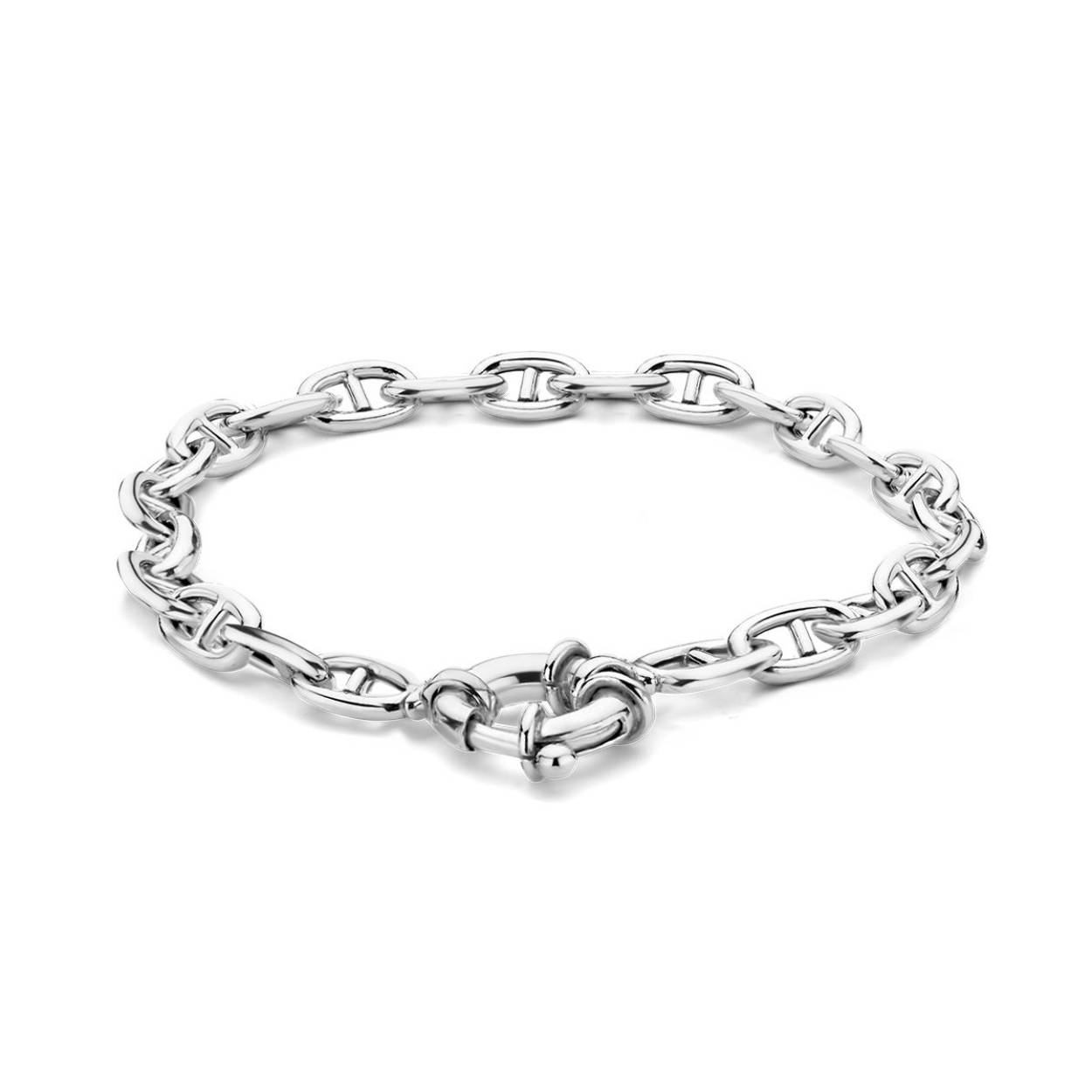 Zilveren armband - Gerhodineerd - Anker - 5.8 mm - 19 cm