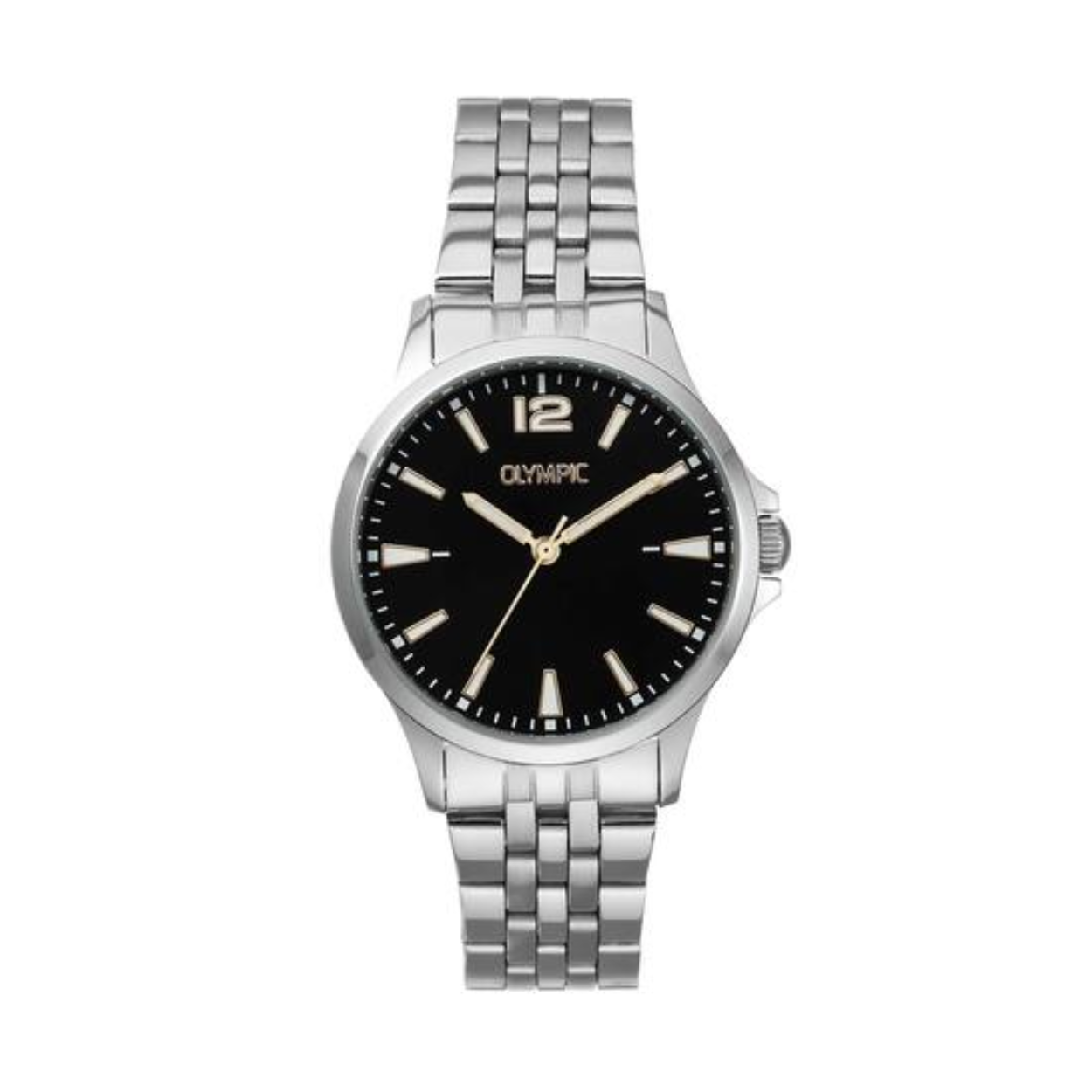 Olympic OL72DSS109 Dani Horloge Staal 32mm 
Dit unieke Olympic horloge met artikelnummer: OL72DSS109 is een dameshorloge met een classic sportieve uitstraling. Het horloge heeft een ronde stalen kast met een zwarte wijzerplaat met de 12, streepjes en goudkleurige en lumibrite accenten. Aan de kast zit een stalen schakelband met vouwsluiting. Het horloge heeft een mineraalglas, een doorsnee van 32mm en is 5ATM.

Het merk:
Een mooi horloge hoeft niet duur te zijn! Het Nederlandse horlogemerk Olympic levert stoere chronografen, slimline series, digitale uurwerken en elegante dameshorloges. De prijs-kwaliteitverhouding staat bij Olympic hoog in het vaandel met prijzen die uiteenlopen van € 34,95 tot en met € 159,00.

100% Nederlands ontwerp, waterdicht en standaard 3 jaar fabrieksgarantie.

Specificaties:
- Ronde kast Ø 32mm
- Stalen horlogekast
- Zwarte wijzerplaat
- Stalen schakelband
- 5ATM 
- Standaard 3 jaar fabrieksgarantie
- Mineraalglas