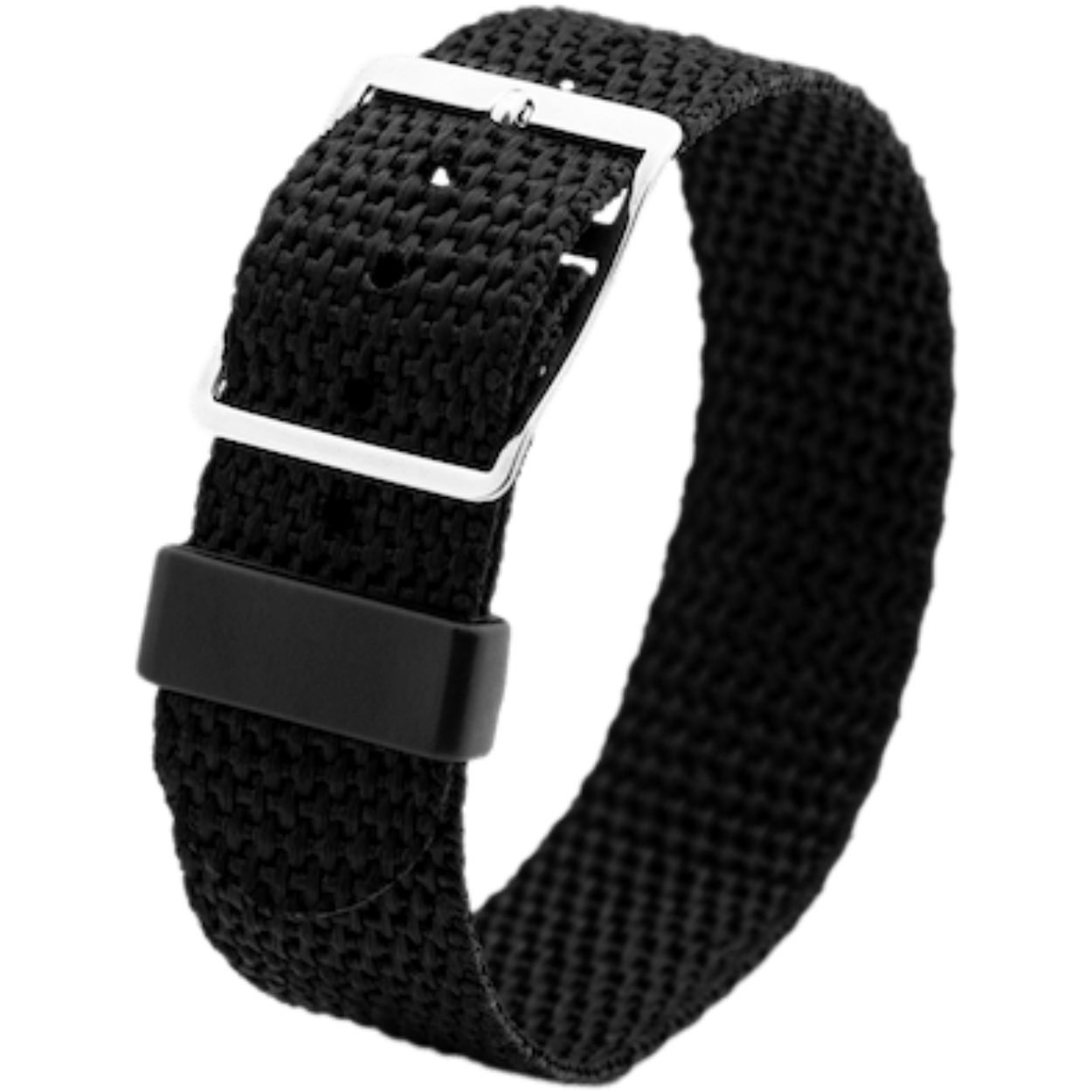 Nylon horlogeband standaard zwart