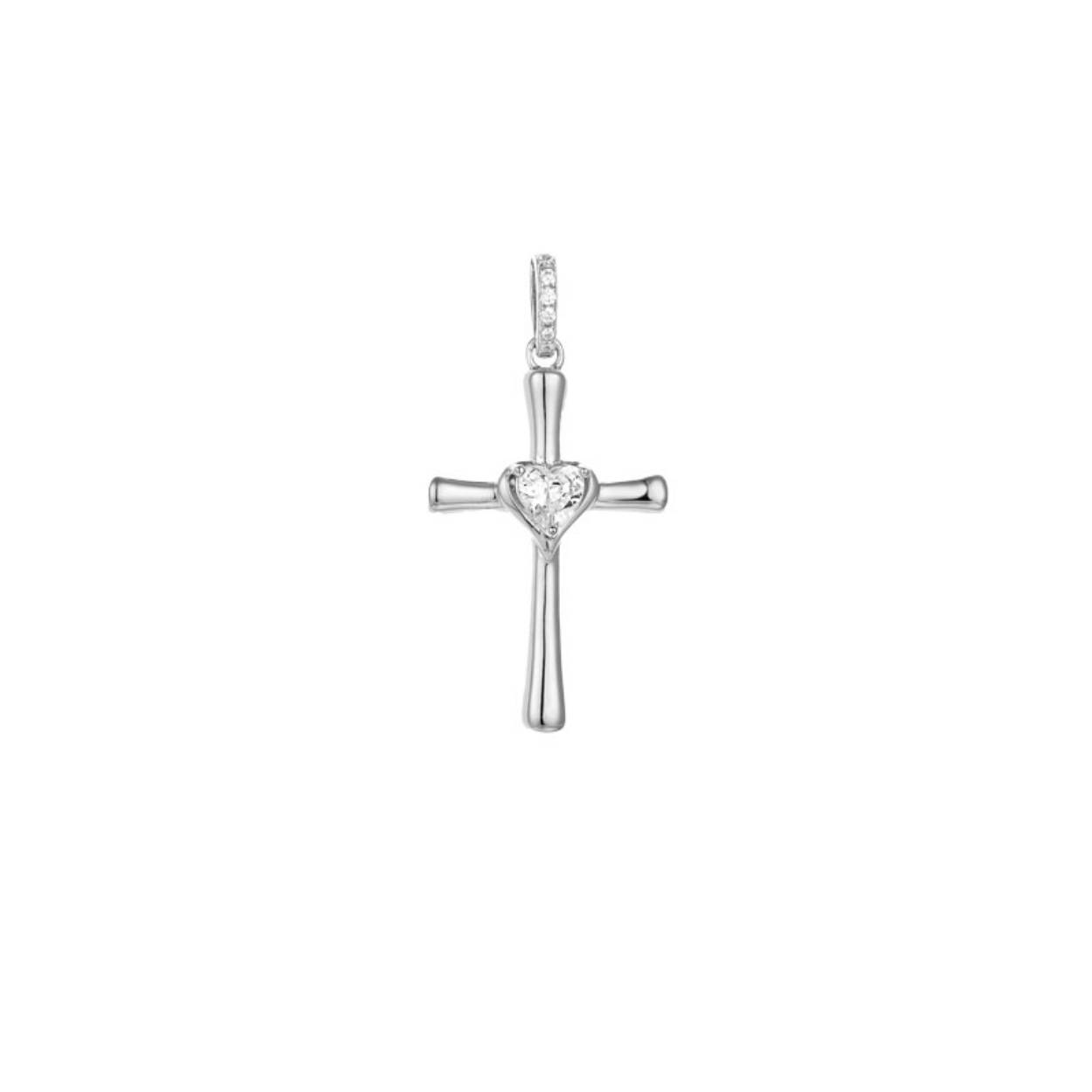 MY iMenso ODM "Cross 19mm CZ" pendant (925/rhod-plated)