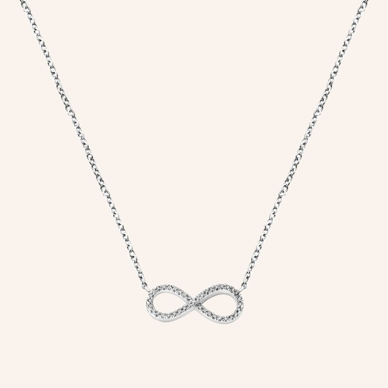 Ketting Infinity Zilver Diamant
