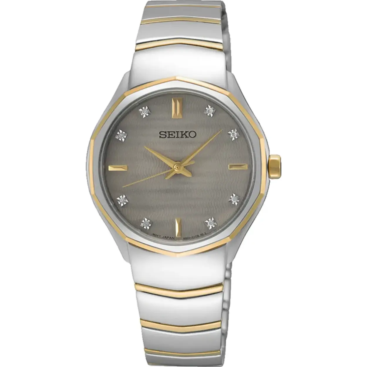 Dit Seiko horloge heeft een kast gemaakt van Roestvrijstaal met een diameter van 30 mm en is voorzien van een metalen band. In de kast bevindt zich een Seiko kwaliteitsuurwerk en is afgewerkt met Saffierglas.