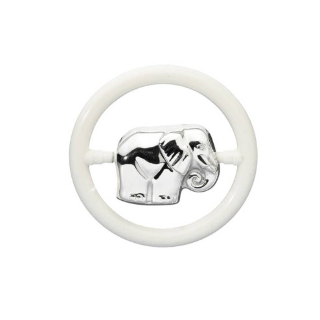 Zilver rammelaar olifant