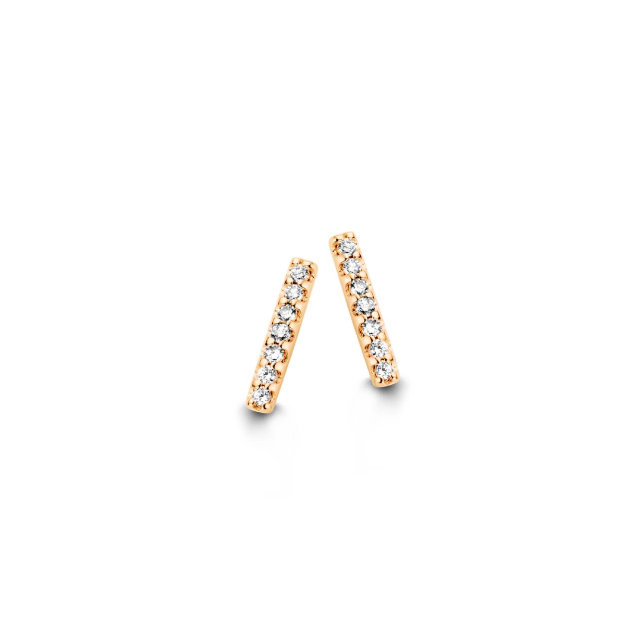 Oorstekers met diamant.