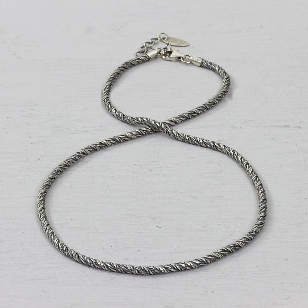 Jéh Jewels zilver geoxideerd collier 