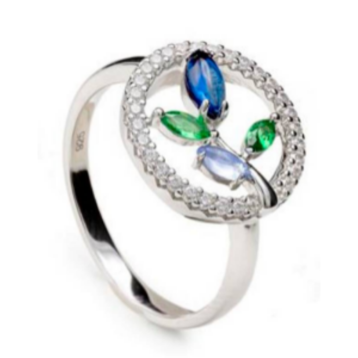 LINEARGENT ZV RING CZ/QUARTZ