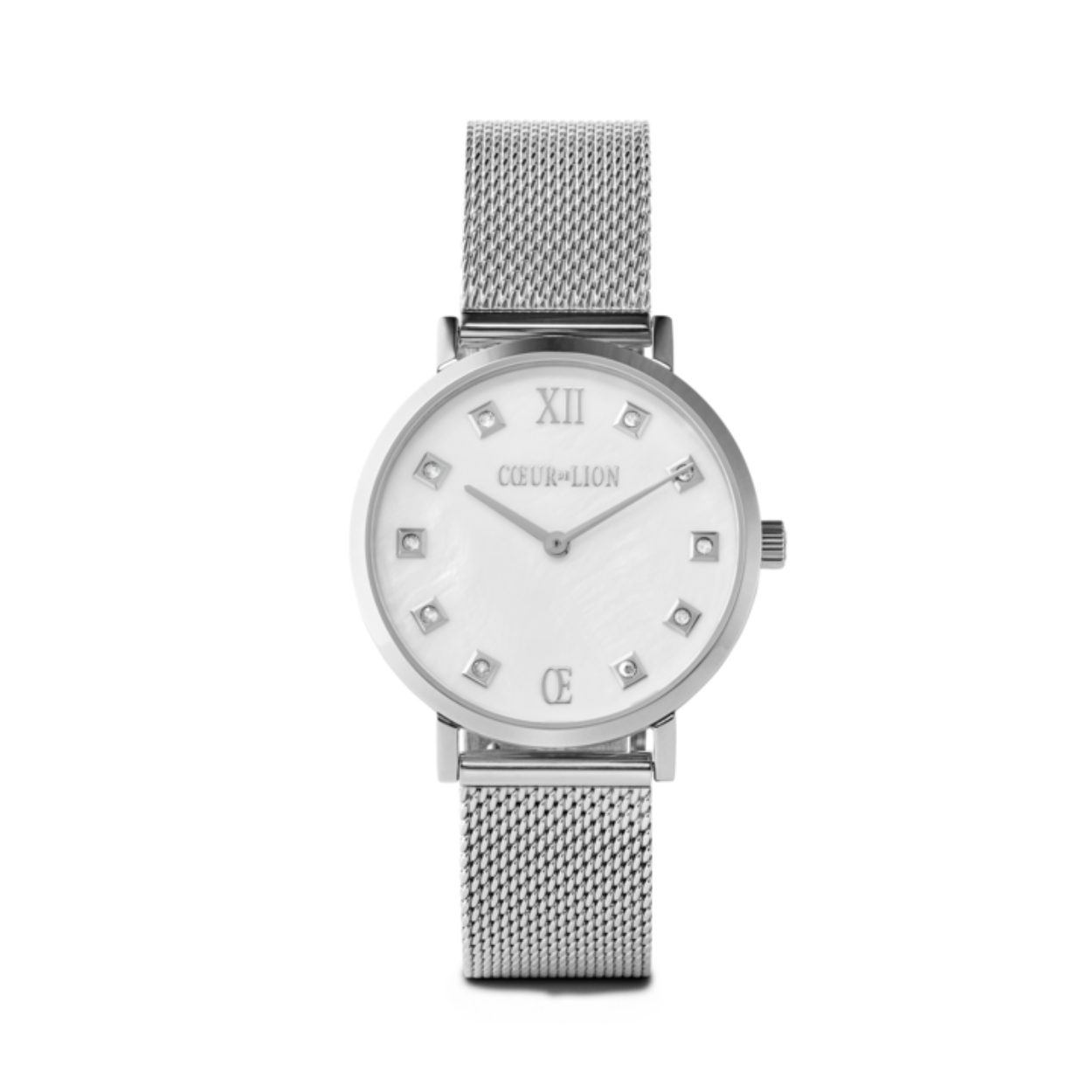Coeur de Lion Horloge met parelmoer wijzerplaat en swarovski kristallen 7610/70-1725