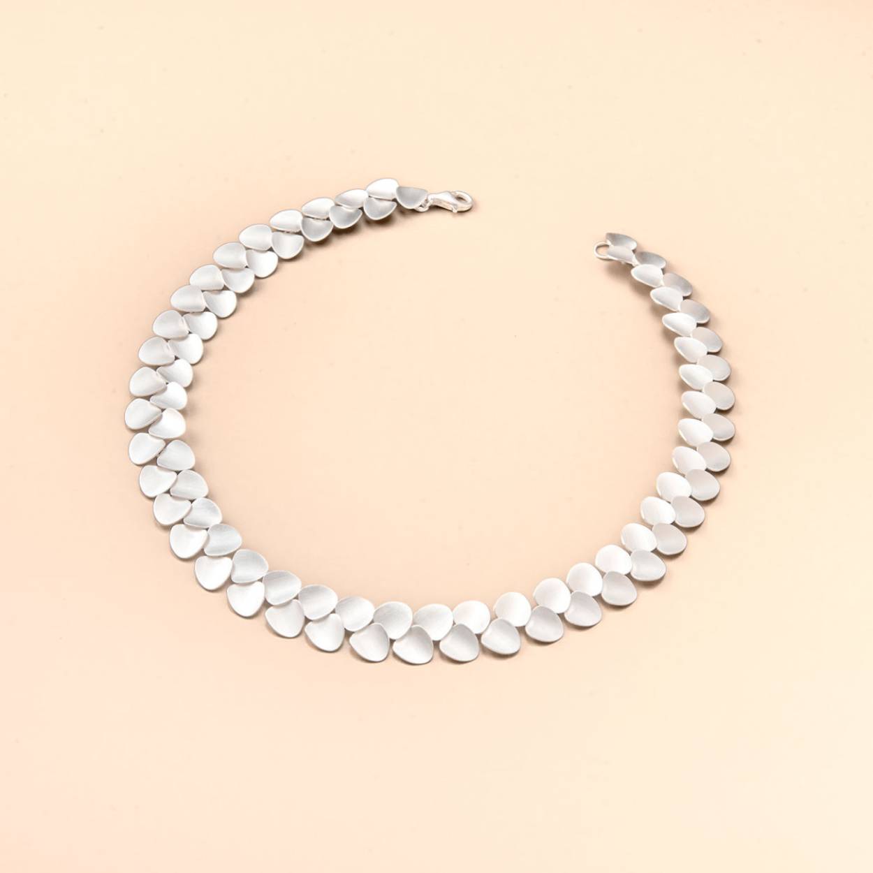 Sterling zilver 925 mat, galvanisch beschermd tegen aanslag, lengte: 43 cm