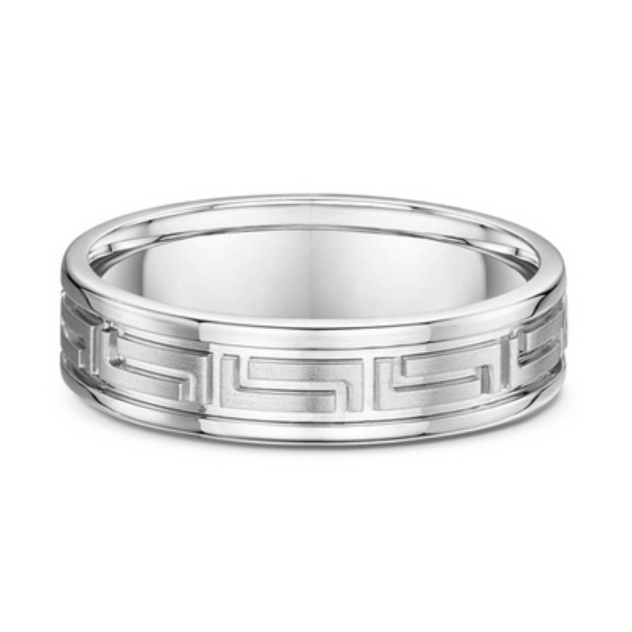 585 witgouden trouwringen. Mat/glimmend. De damesring 5 mm breed en de herenring 7 mm breed. De damesring is zonder diamant. Prijs is op aanvraag