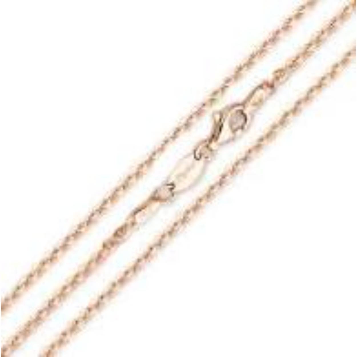 My Imenso zilver collier "jasseron flat" rosegoud verguld 27-0023-80