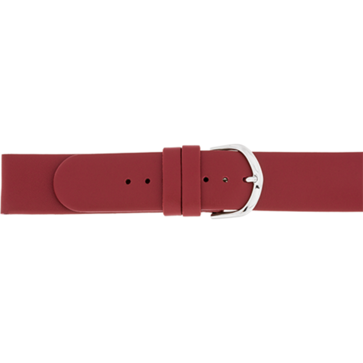 Horlogeband rood leer