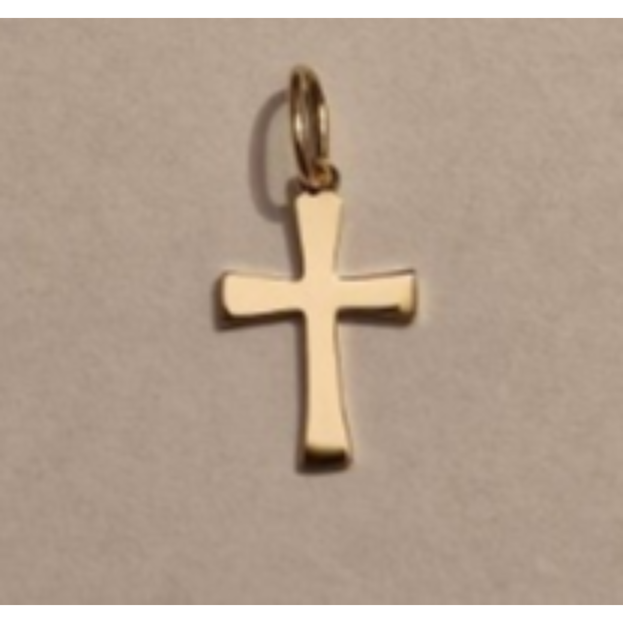 14k geelgouden kruis hanger