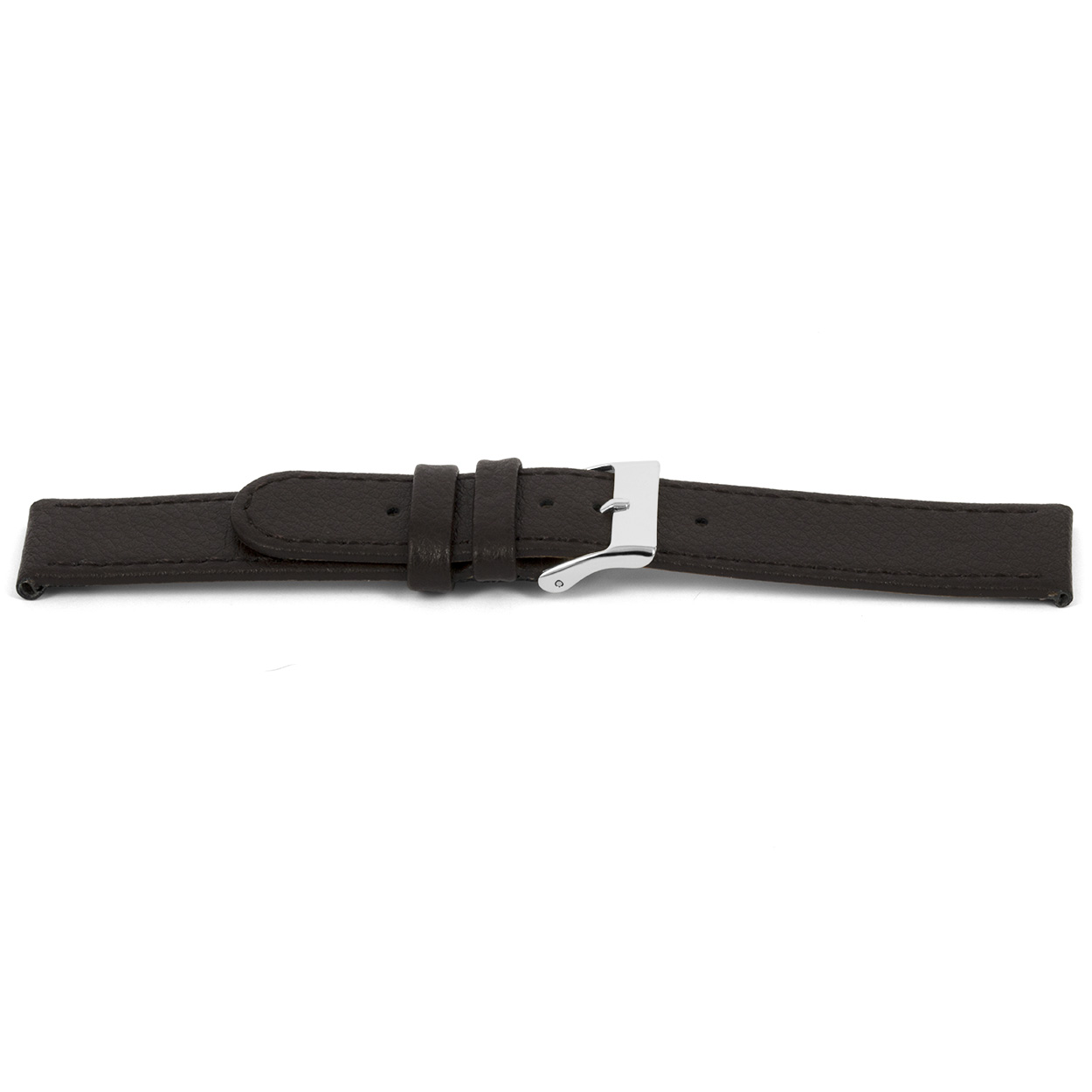 Bruin lederen horlogeband met zilverkleurig edelstalen gesp.
Kleur band: Bruin
Band dikte: 2.0mm
Band lengte: 65/105mm extra small
Band breedte: 08x08mm
Gesp: Edelstaal 
Bekleding binnenband: Nubuck
Gestikt: Nee
Pushpin: Exclusief
Hypo allergisch: Ja
EAN: 8716667161702