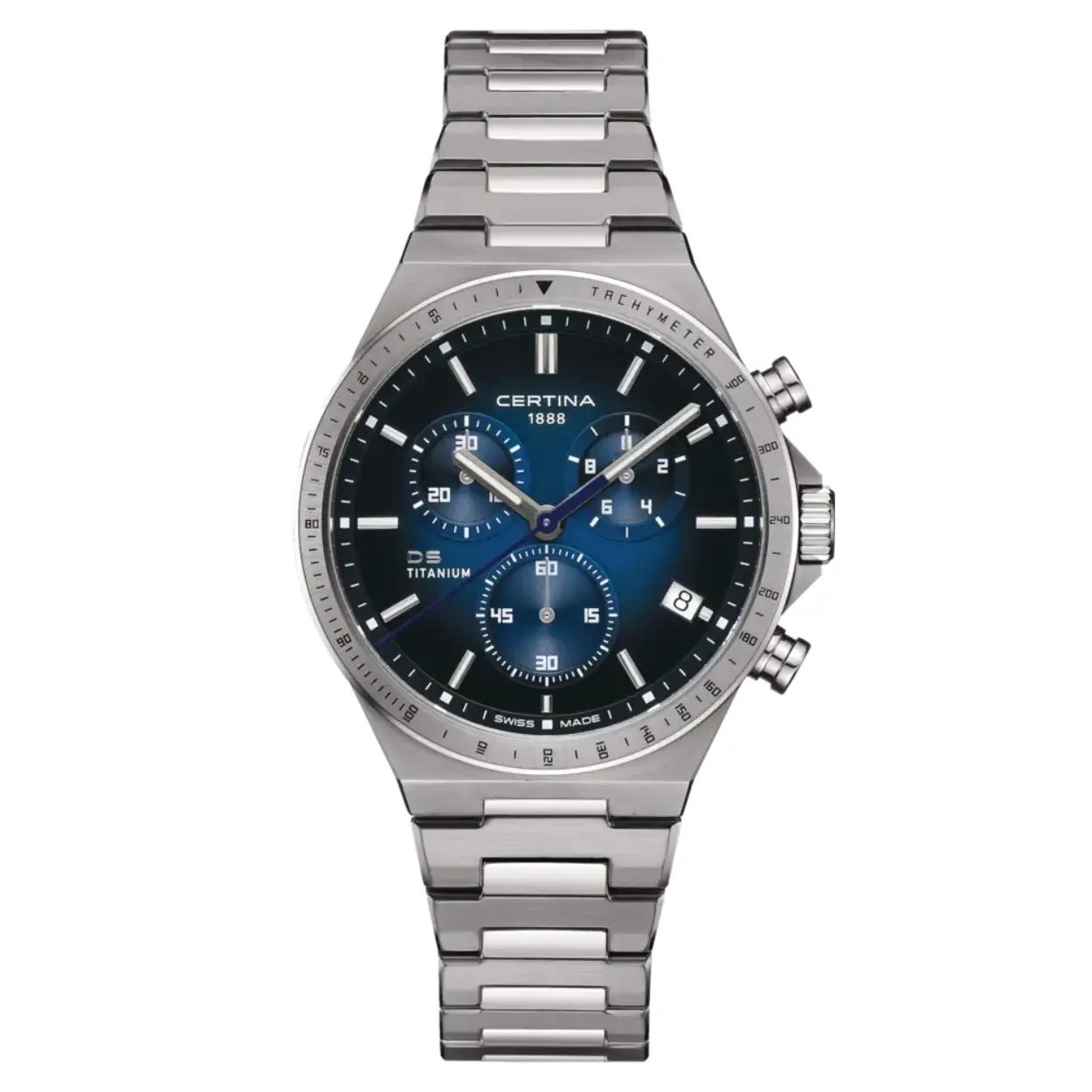 Certina herenhorloge DS-7 chrono blauwe wijzerplaat C0434174404100