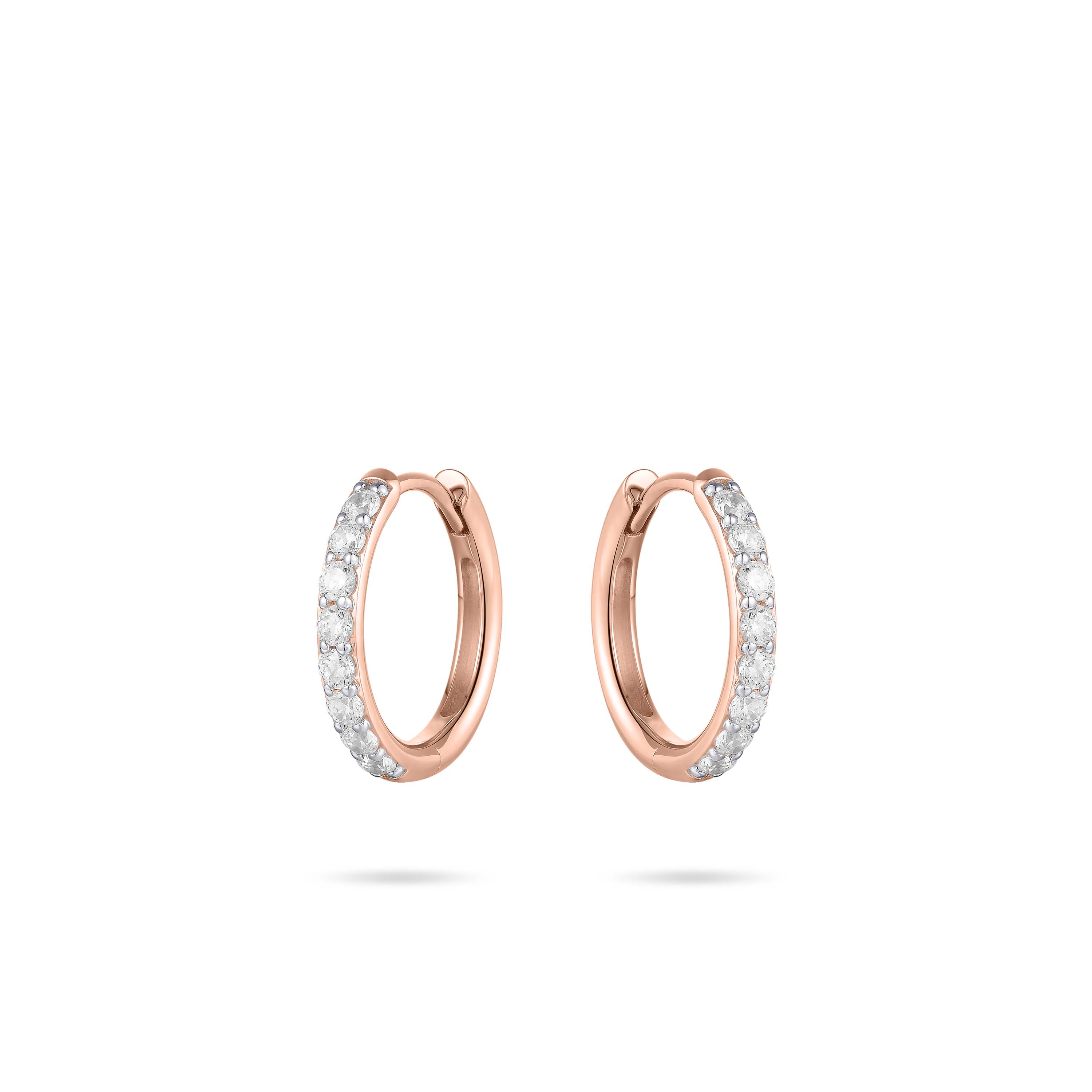 Gisser Jewels  oorringen rood goud VRKCK2/15