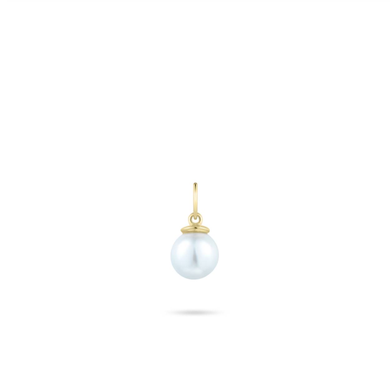 hanger 14 karaat goud | parel | 6mm