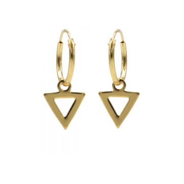 Hoops Symbols Open Triangle Goldplated