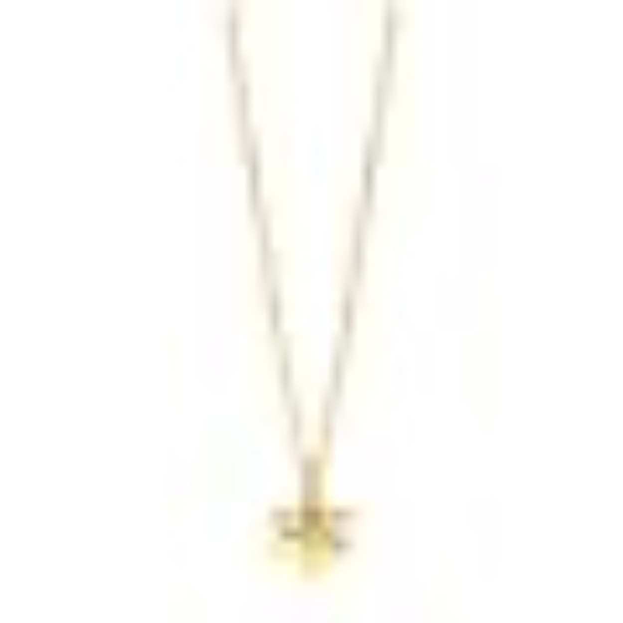 ZINZI gold plated zilveren paperclip schakel ketting met sierlijke bloem 40-45cm ZIC2379