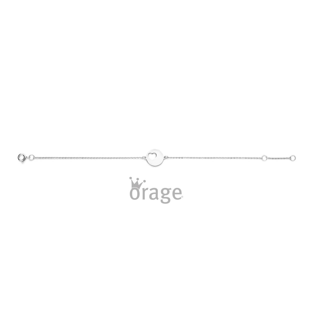 Orage Kids armband zilver hart