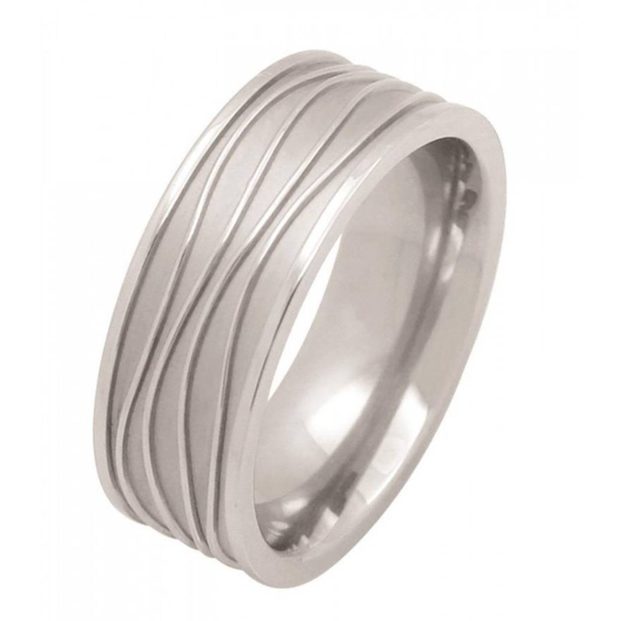 mooie relatie ring in edelstaal