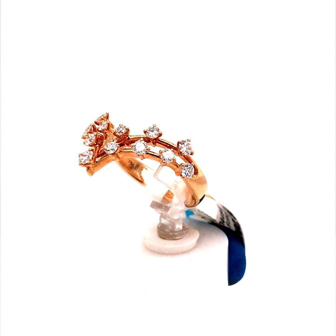 Artur Scholl 18krt rosé gouden ring met diamant