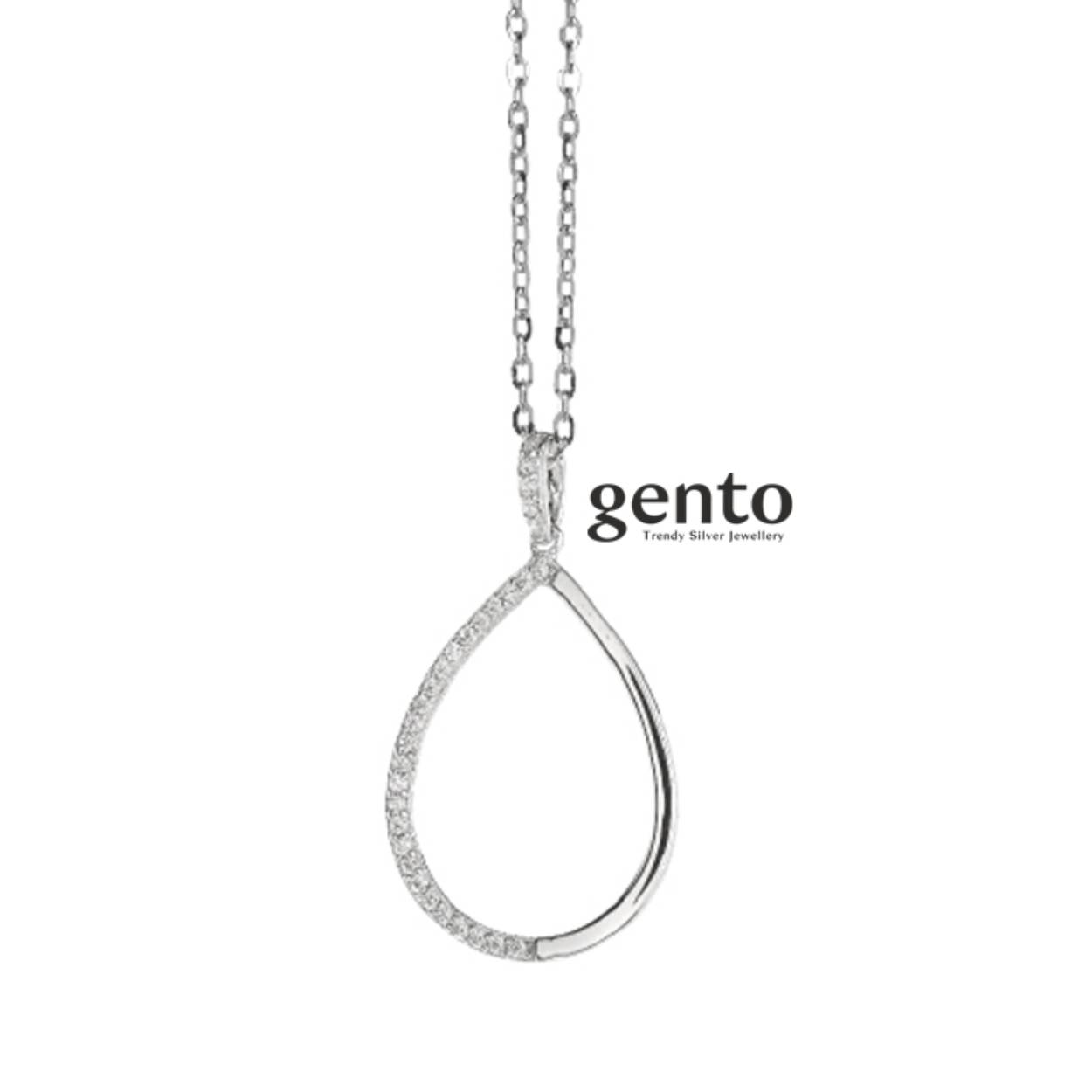zilveren ketting met mooie hanger