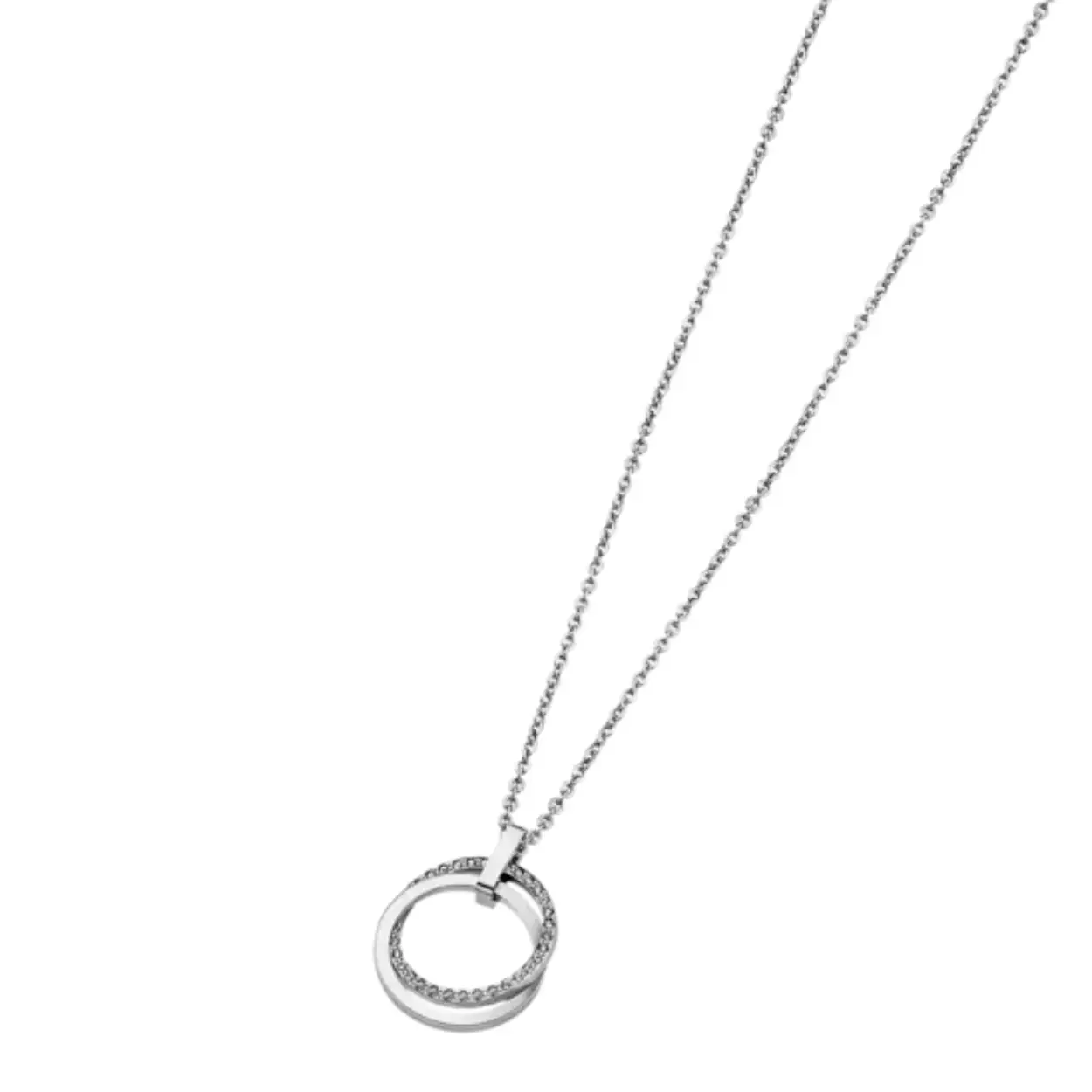 De LOTUS STYLE DAMES COLLIER STAAL URBAN WOMAN 2 RINGEN, modelnummer LS1780/1/1, is een stijlvolle ketting van roestvrij staal. Met zijn eigentijdse ontwerp met twee ringen is het perfect voor elke moderne vrouw. Draag het als een elegant accent bij zowel casual als formele outfits om je look compleet te maken.