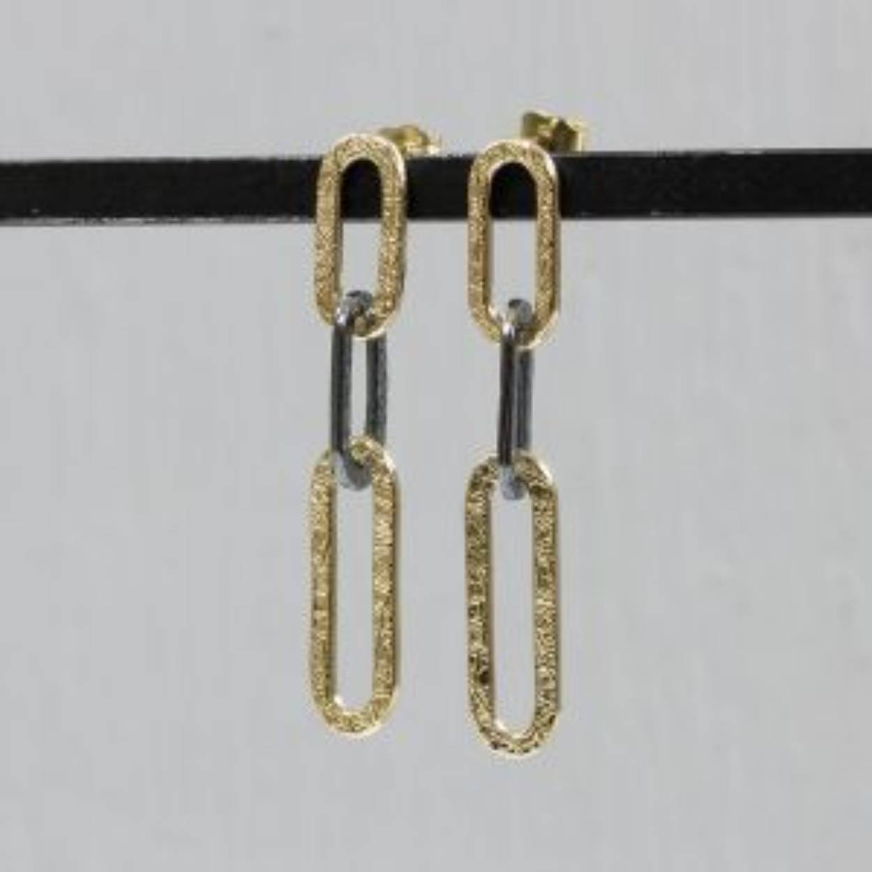 Jeh Jewels oorbellen zilver/goldfilled/oxy