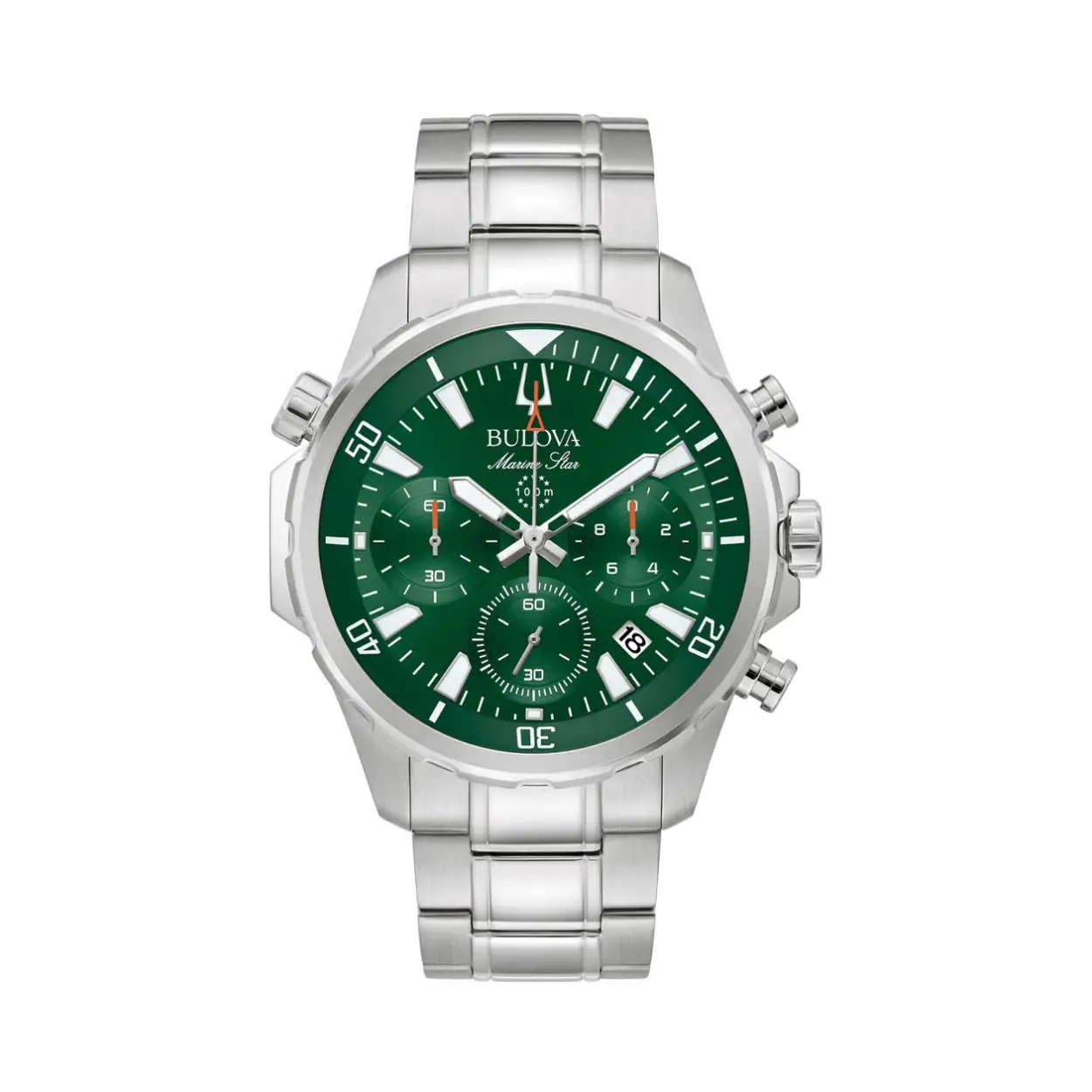 Bulova 96B396 Marine Star Chronograaf Horloge heren groen