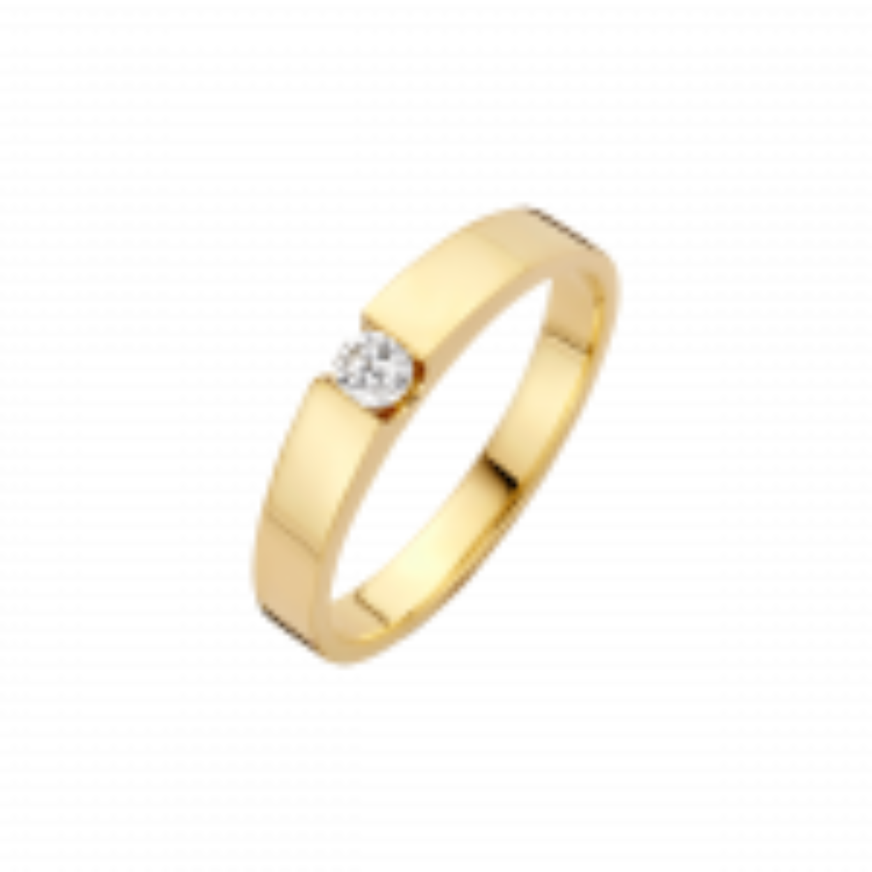 Strak vormgegeven robuuste comfortabele ring met briljant geslepen diamant die een eenheid met de ring vormt. Uitstekend te combineren met aanschuifringen.
Kwaliteit: G/VSI met 0.25crt. briljant geslepen diamant