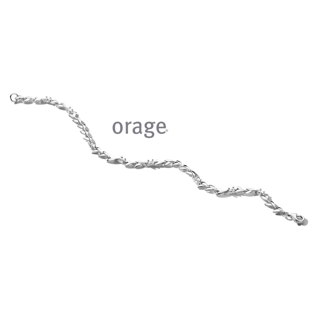 Zilveren armband met zirkonium van het merk Orage
Lengte: 18 + 2 cm
Bijhorende collier en oorbellen ook verkrijgbaar 