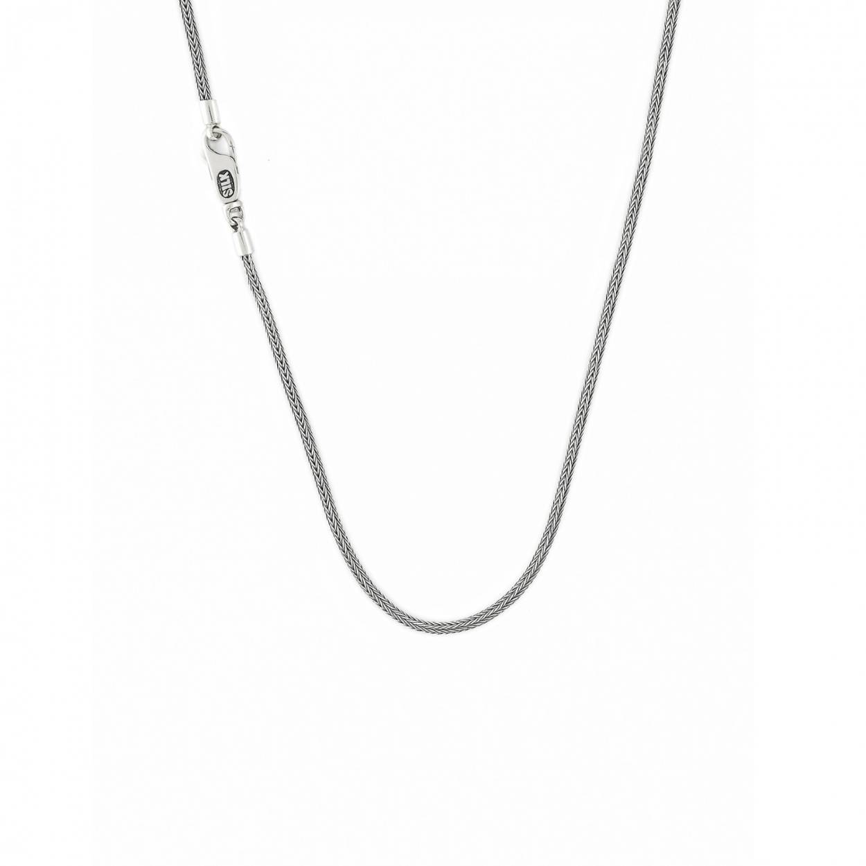 SILK Jewellery - Zilveren Ketting - Roots - 653.60 - Maat 60,0
