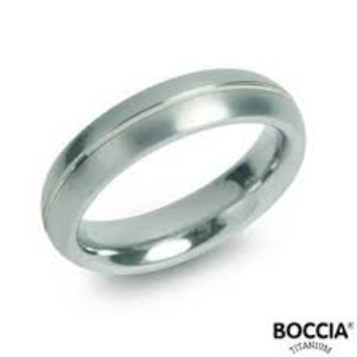 Dit is een ring van het merk Boccia Titanium