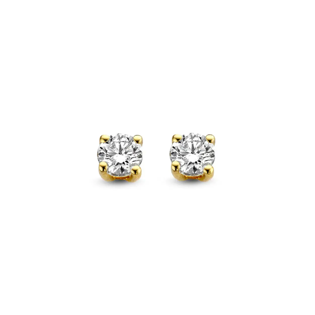 Oorstekers 18 karaat geelgoud.
De Olivia oorstekers zijn onderdeel van onze schitterende solitair serie. Deze collectie bevat solitair sieraden die stralen in hun elegantie en eenvoud. Een echte must-have in iedere sieradencollectie!

Kies zelf de gewenste steengrootte van jouw diamanten. De stijlvolle Oliviaoorbellenzijn in verschillende maten beschikbaar. De oorstekers zijn aan de achterzijde voorzien van stevige schuifjes, waardoor ze veilig in het oor zitten.

De Olivia oorbellen zijnonderdeel van een set, in onze collectie zijn bijpassende hangers en een ring te vinden.

