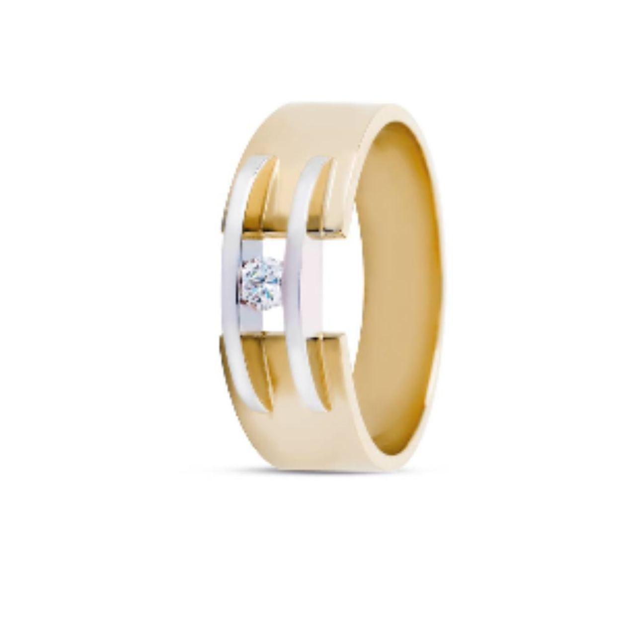 0053S RING MET 0.03CT R/SI DIAMANT