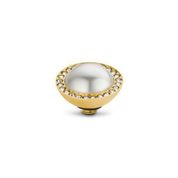 Parels blijven populair en zorgen voor een stijlvolle look. Het Twisted Crystal Pearl steentje is in totaal 9.5 mm breed en de zetting is vervaardigd uit edelstaal. Het parelsteentje is vervaardigd uit Swarovski en is verkrijgbaar in twee verschillende kleuren: Crystal White Pearl en Crystal Bronze Pearl. Verder is het steentje afgewerkt met kleine Preciosa steentjes in de kleur Crystal.