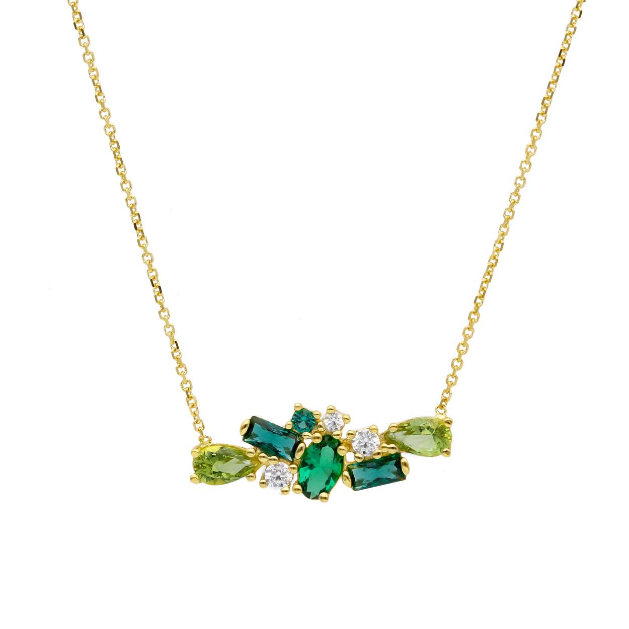 Ketting geel goud 18kt met motief